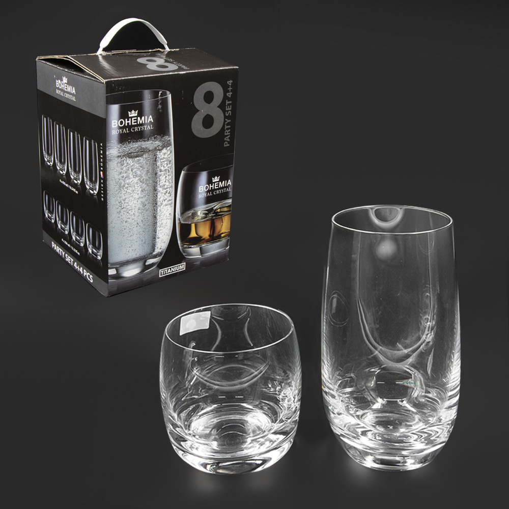 Gläser-Set PARTY SET , 4x470ml und 4x350ml, : Online Shop Selpo24.de